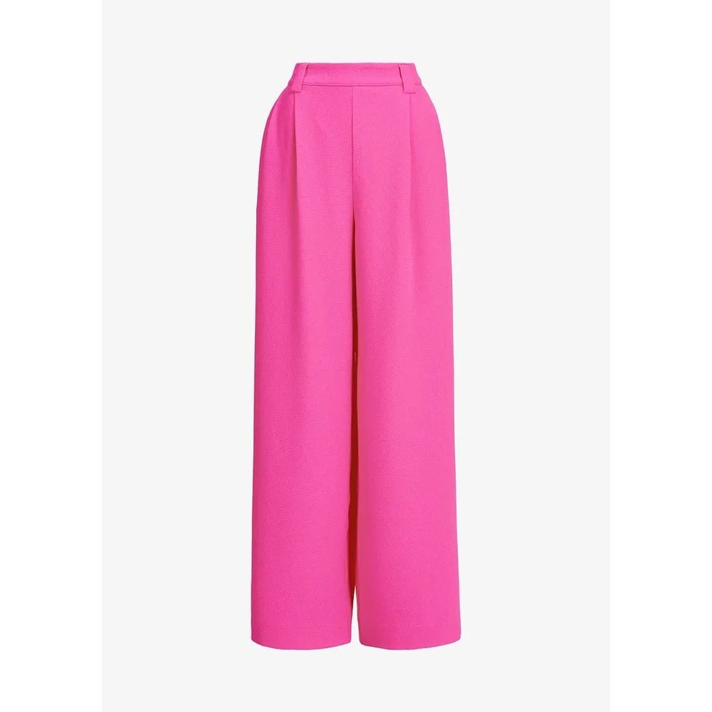 Essentiel Antwerp Pink Wide Leg Pleated Trousers Pants US 4 EU 34